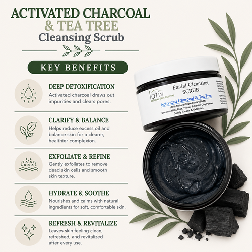 Benefits Activated Charcoal Scrub