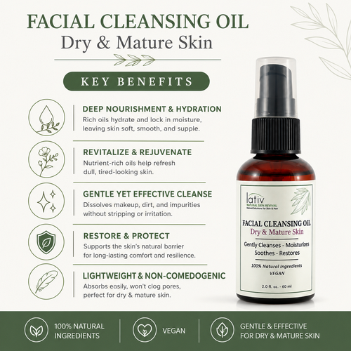 Benefits Dry Mature Cleansing Oil