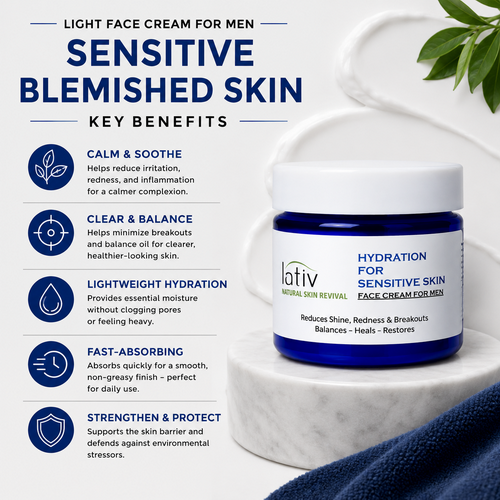 Benefits Face Cream Men Sensitive Blemished Skin