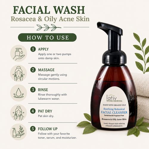 How to Use Facial Wash Rosacea Oily Acne Skin