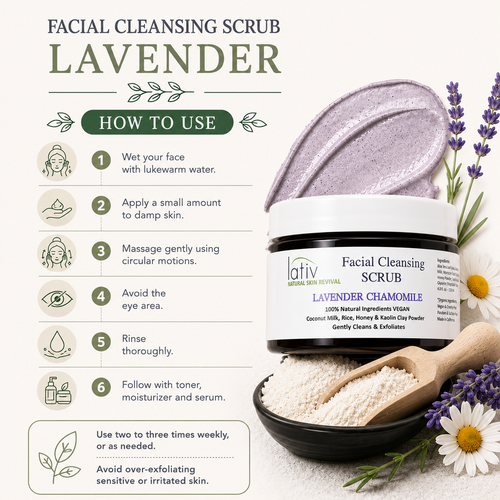 How to Use Lavender Facial Scrub