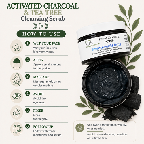 How to Use Activated Charcoal Scrub