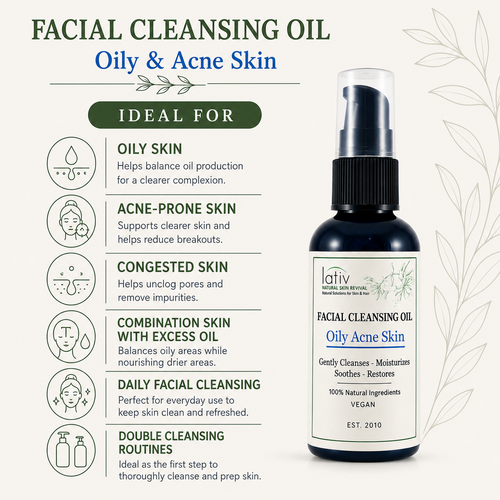 Ideal For Cleansing Oil Oily Acne Skin