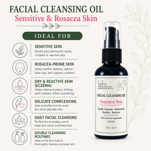 Ideal For Cleansing Oil Sensitive Rosacea Skin