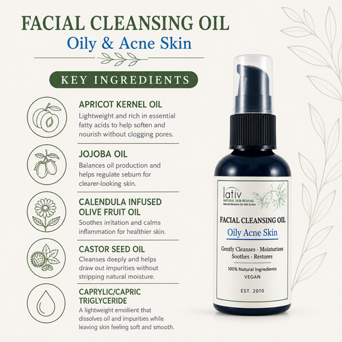 Ingredients Cleansing Oil Oily Acne Skin