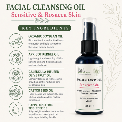 Ingredients Cleansing Oil Sensitive Rosacea Skin