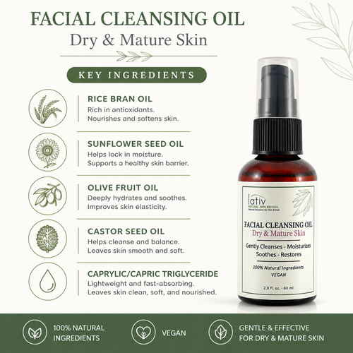 Ingredients Dry Mature Cleansing Oil