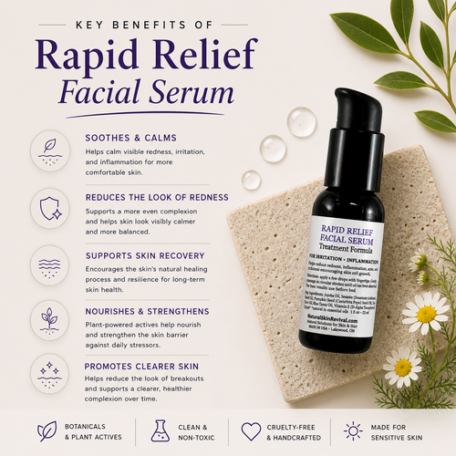Rapid Relief Facial Serum Benefits