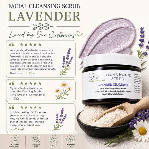 Review Lavender Facial Scrub