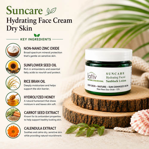 Sunblock Face Cream Dry Skin Ingredients