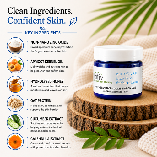 Sunblock Face Cream Oily Sensitive Skin Ingredients