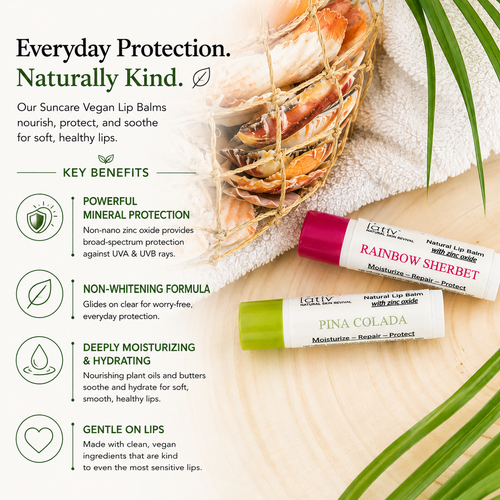 Suncare Vegan Lip Balms Benefits