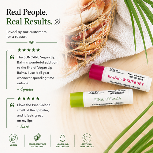 Suncare Vegan Lip Balms Reviews