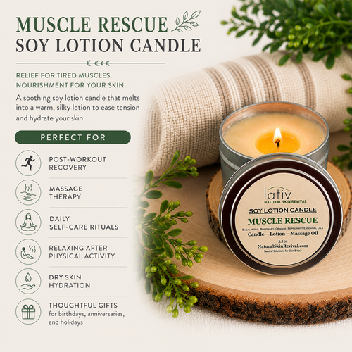 Perfect For Muscle Rescue Soy Candle