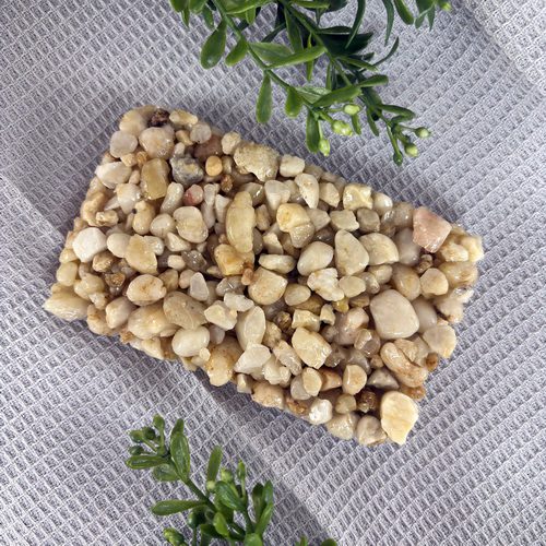 Natural Sand Stone Pebble Rectangular Soap Dish 2