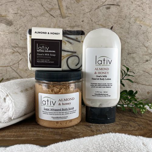 Soap, Scrub & Lotion Gift Set