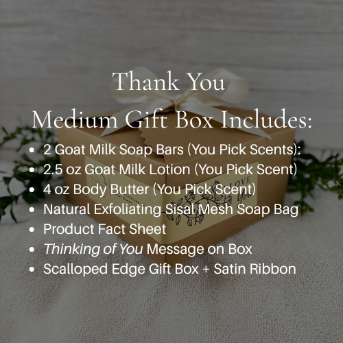 Thank You Medium Gift Box List