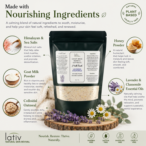 Bath Soak Lavender Chamomile Ingredients