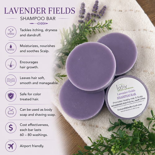 Lavender Fields Shampoo Bar Benefits