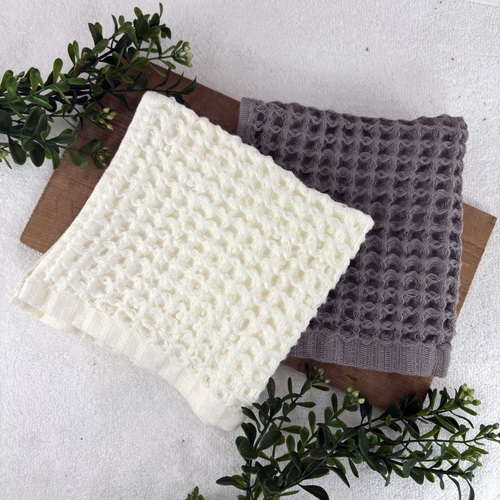 Cotton Waffle Weave Washcloths