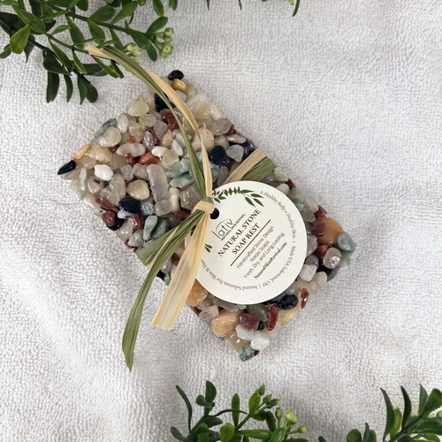 Twilight Stone Rectangular Soap Dish Ribbon